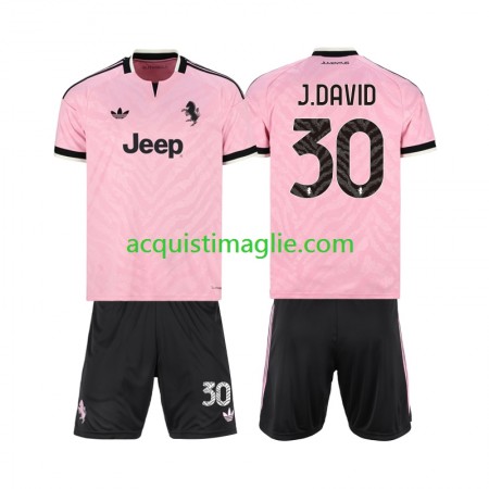 Divisa di Calcio Juventus Jonathan David 30 Bambino Trasferta 2026/2027